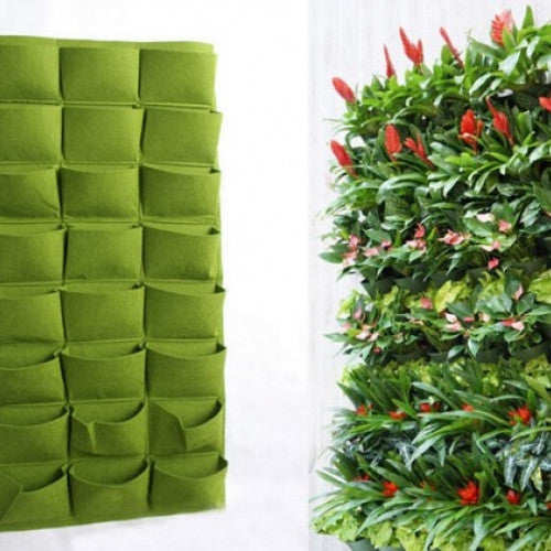 Green Grow Bag Wall Hanging Planter