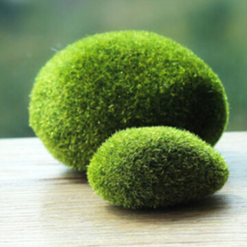 Green Artificial Moss Stones Grass