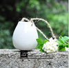 AIBEI-ZAKKA Ceramic White Hanging Flower Pot